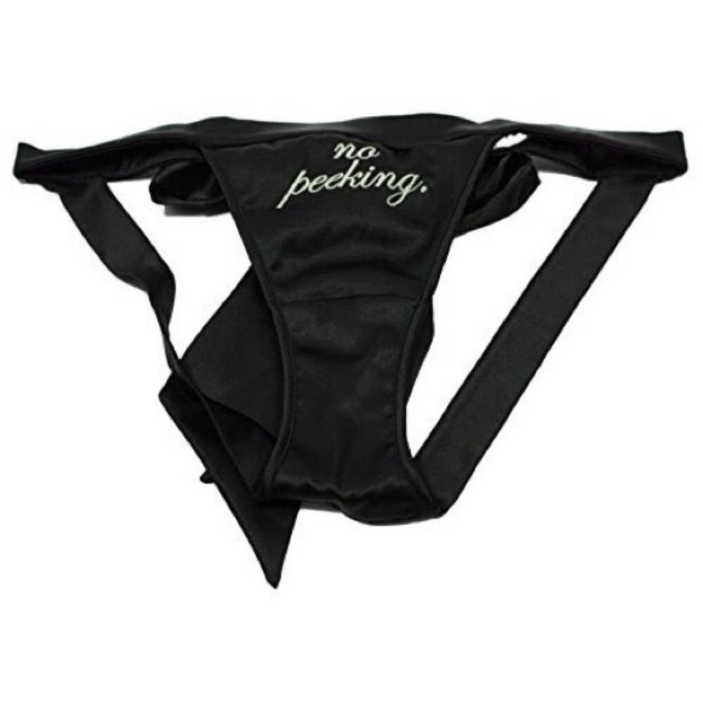 Victoria's Secret No Peeking Open Bow Panty Small Vintage Y2K Rare Limited Ed